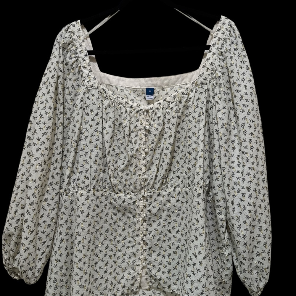 Floral Cream Women's Top